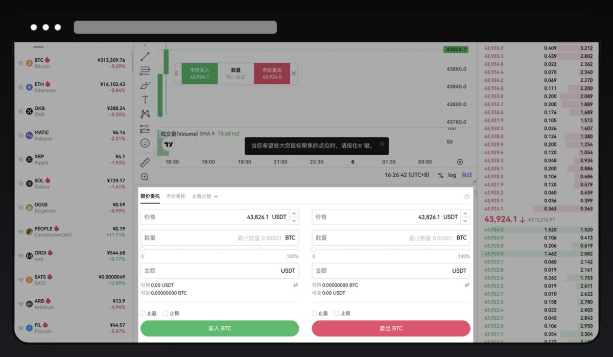 现货交易买入比特币